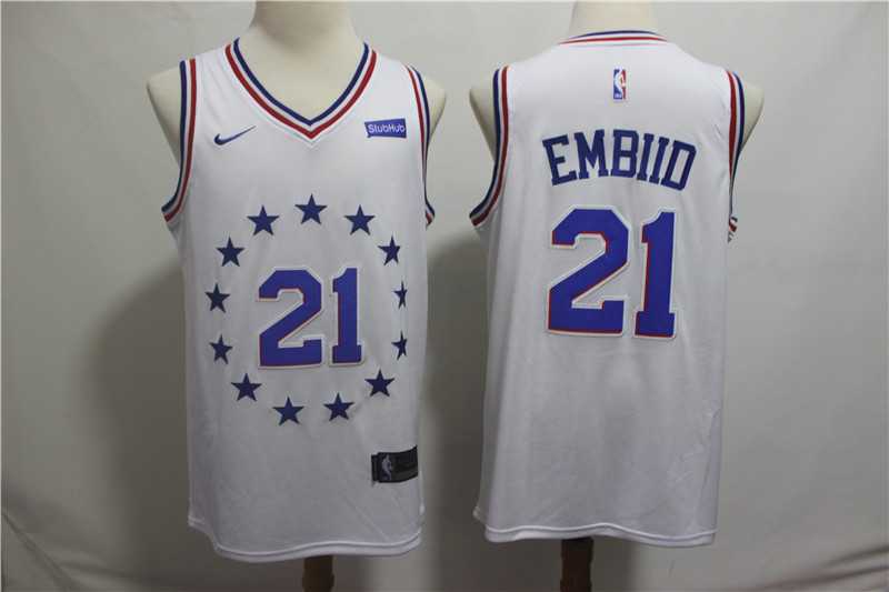 76ers 21 Joel Embiid White 2018 19 Earned Edition Nike Swingman Jersey,We sell and wholesale 76ers 21 Joel Embiid White 2018 19 Earned Edition Nike Swingman Jersey on line form chian!
